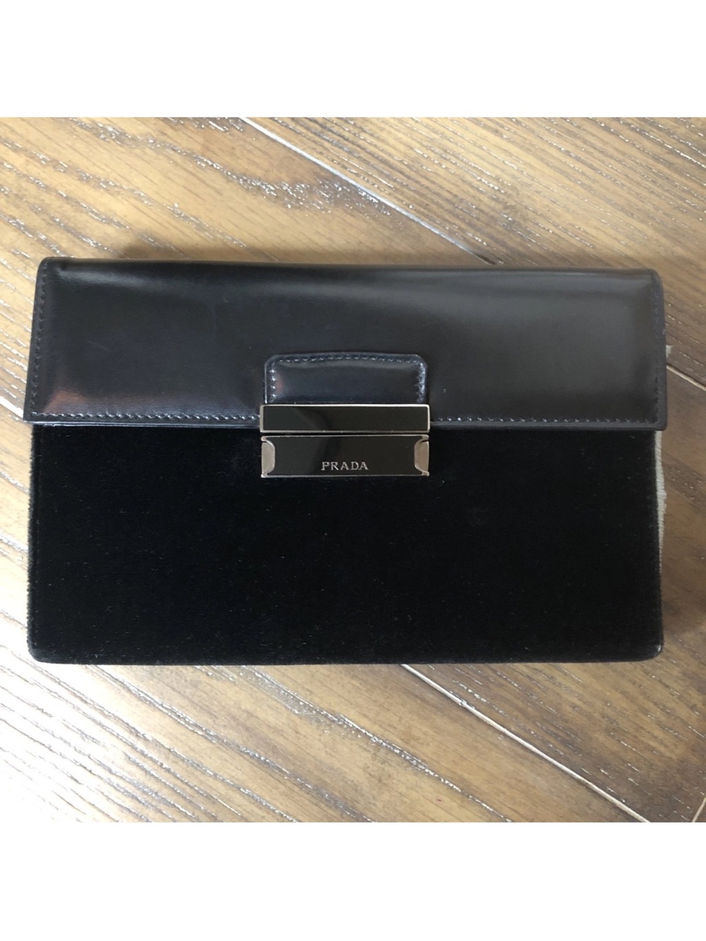 Rare Prada Velvet and Leather wallet